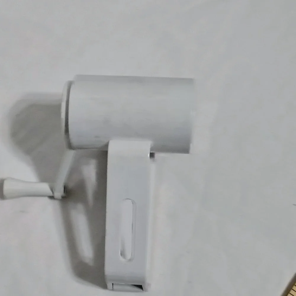 White Rotary Grater Manual Cheese Shredder‎ Kitchen Tool with Crank Handle